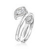 Ross-Simons 0.70 ct. t.w. CZ Wrap Ring in Sterling Silver - 3 of 4