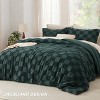 Bedsure Comforter Bedding Sets Multiple Sizes and Colors Boho Tufted Checkered Farmhouse Shabby Chic Bedding Christmas Gift OEKO-TEX Certified - 2 of 4