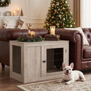 unipaws Double Doors Dog Crate - 1 of 4