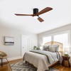 TOBILI Hot sales Ceiling Fan with Lights 52 Inch Flush Mount Ceiling Fan,Wood Blades Modern Outdoor Ceiling Fans for Bedroom/Farmhouse/Patio/Indoor - 4 of 4