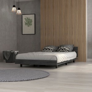 PAGED Modern Bed Frame Twin Size Bed Base with Headboard, Easy Assembly - 1 of 4