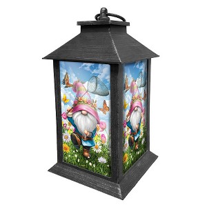 Briarwood Lane Spring Lantern 13.5" x 5.5" x 5.5" Springtime Gnome For Spring Lantern - 1 of 3