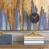 Stainless Steel Clock with Gold Stand - Novogratz - 2 of 4