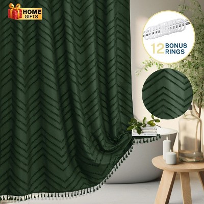 LunaLulinlk Dark Green Shower Curtains