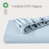 260 Thread Count Organic Cotton Percale Fitted Sheet by Bare Home - 2 of 4