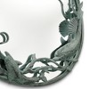 SPI Home Dolphin Trio Mirror – Cast Iron Frame, Coastal Design, 26” Oval Wall Mirror with Bronze Finish - 3 of 4