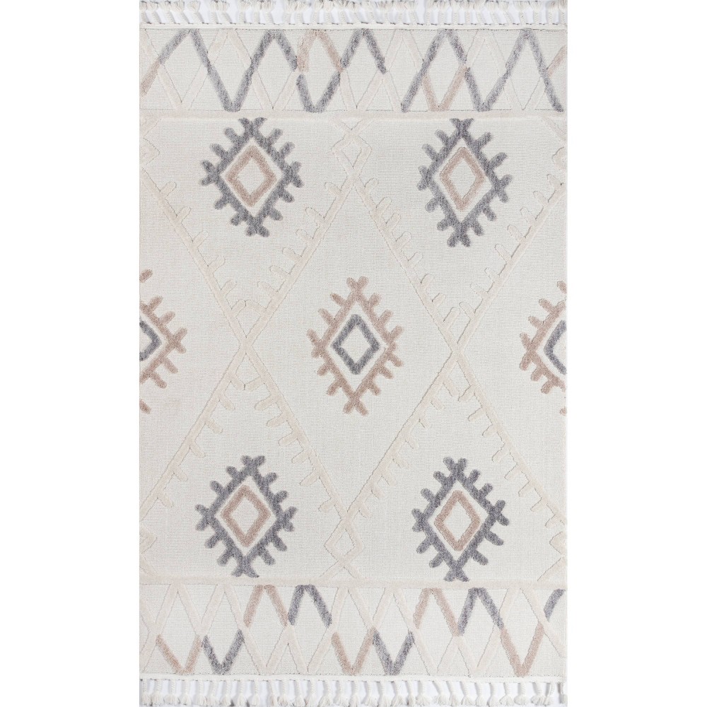 8'6inx12'6in Odessa Kaira Area Rug Ivory - Momeni