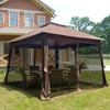 Gulches Outdoor11*11Ft Pop Up Gazebo Canopy With Removable Zipper Netting,Soft Top Event Tent,Suitable For Patio Backyard Garden Camping Area,Brown - 4 of 4