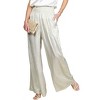 Women's Elastic Smocked Waist Band Pants - Vine & Love - 2 of 3