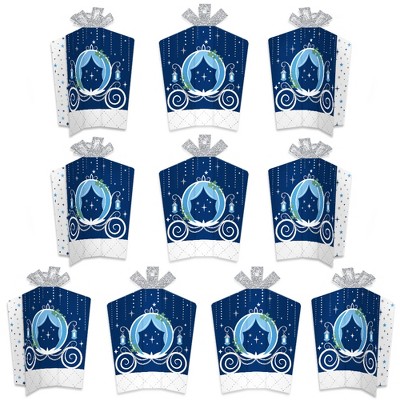 Big Dot of Happiness Fairy Tale Fantasy - Table Decorations - Royal Prince and Princess Party Fold and Flare Centerpieces - 10 Count