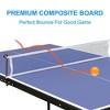 Portable Foldable Table Tennis Table Set, 54 x 30 x 27 In Foldable Portable Ping Pong Table Set with Net, 2 Ping Pong Paddles and 3 Balls, Blue - 3 of 4