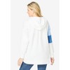 Woman Within Women's Plus Size Color Block Hoodie Sweatshirt - image 3 of 4