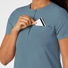 Wink RENEW Women's Mandarin Collar Tuck-In Scrub Top, S. - 4 of 4