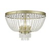 Livex Lighting Valentina 5 - Light Flush Mount in  Winter Gold - 3 of 4