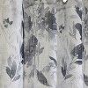 Habitat 100% Polyester Nora Faux Linen Floral Sheer Grommet Curtain Panel 52" x 84" in Steel Blue - 3 of 4