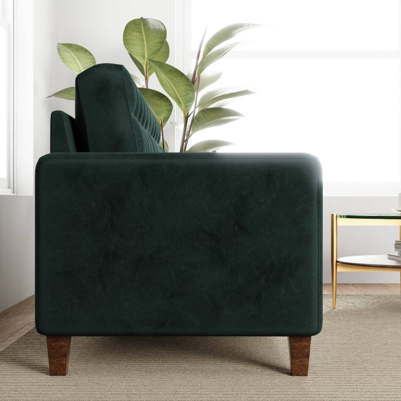 76” Brynn Upholstered Square Arm Sofa with Buttonless Tufting - Brookside Home, 6 of 20