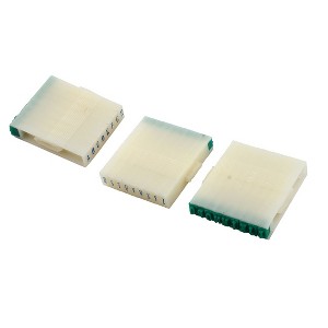 Unique Bargains Plastic Rubber Business Stamps Green Beige 1 Set - 1 of 3