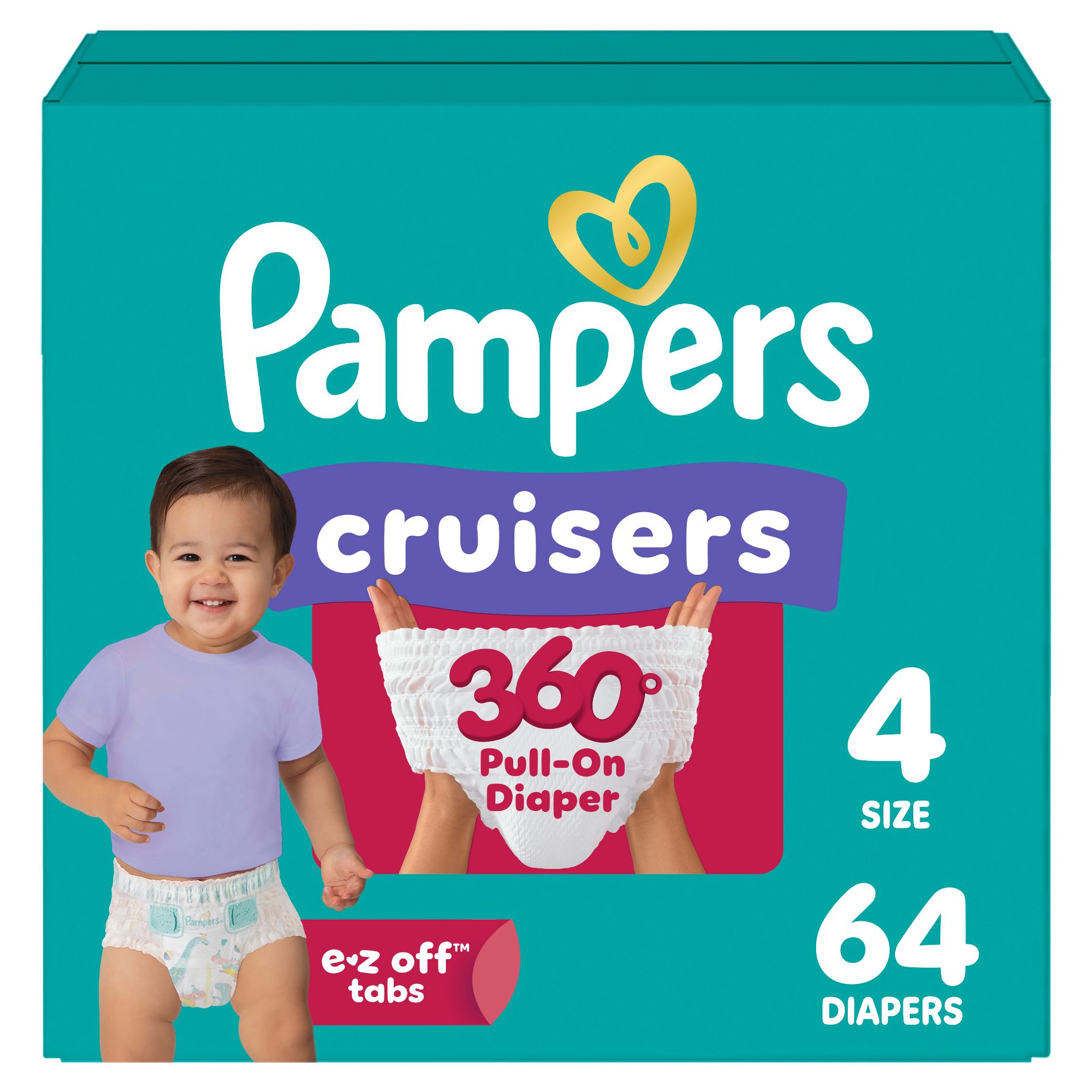 Pampers Cruisers 360 Diapers Super Pack - Size 4 - 64ct