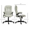 Aghana Digitals Beige Microfiber Office Chair with 6-Point Vibration Massage, Heat, 125° Recline, - 2 of 4