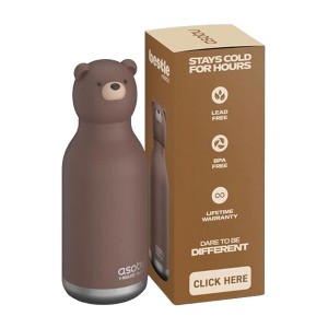 ASOBU Bestie Insulated Stainless Steel Water Bottle with Detachable ...
