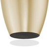 Reminded Adult Cremation Memorial Urn for Human Ashes, Black Stripe Brass Funeral Urn with Velvet Bag - 4 of 4