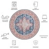 Tucson Vintage Persian TSN105 Power Loomed Machine Washable Skid-Resistant Indoor Rugs - Safavieh - 4 of 4