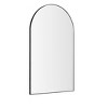NicBex Glossy Bathroom Mirror for Wall, Rectangle Metal Framed Vanity Mirror, Modern Corner Mirror, Hangs Horizontally & Vertically, Black - 4 of 4