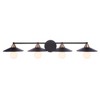 Craftmade Lighting Isaac 4 - Light Vanity in  Flat Black/Satin Brass - 3 of 3