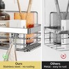 Aoibox Adhesive Shower Caddy with Soap Dish Holder and Hooks, Wall Mounted Bathroom Organizer,Stainless Steel Storage Rack,No Drilling Required,3-Pack - 3 of 4