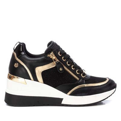 Xti Women's Wedge Sneakers 142288 - Black, 5.5 : Target