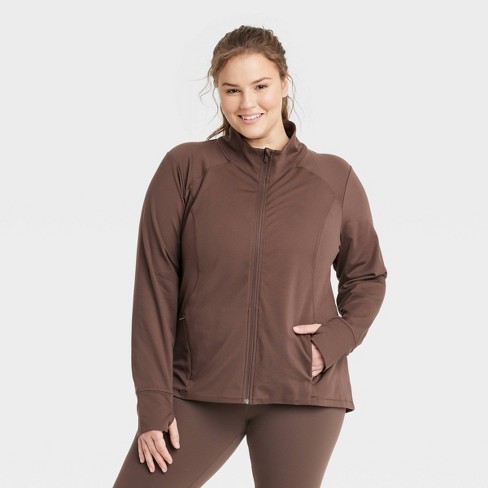 Women's Fleece Joggers - All In Motion™ Brown 3x : Target