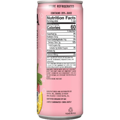 KeVita Strawberry Sparkling Prebiotic Lemonade - 12 fl oz