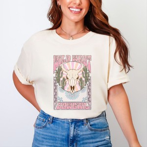 Simply Sage Market Wild West Cowgirl Garment Dyed Tee - 1 of 4