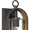 Minka Lavery Industrial Outdoor Wall Light Fixture Oil Rubbed Bronze 20 3/4" Clear Seeded Glass for Post Exterior Porch Yard Patio - 3 of 4