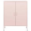 Storage Cabinet Orange Steel Medium Storage Cabinet Rectangular vidaXL - 3 of 4