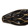 Gulches Decorative Vase - Classic Black & Gold Accent Vase for Timeless Elegance (12") - 4 of 4