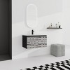 30'' Floating Wall-Mounted Bathroom Vanity Ceramics Sink,Floating Sink with Soft-Close Cabinet Door, KD-Package-Cuddlewood - image 2 of 4