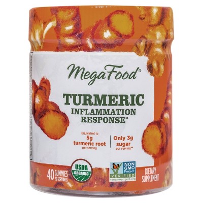 MegaFood Organic Vegan Gummies - Turmeric Spice - 40ct