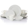 Gibson Home 16 Piece Bedford Lane Fine Ceramic Dinnerware Set in Off White - 2 of 4