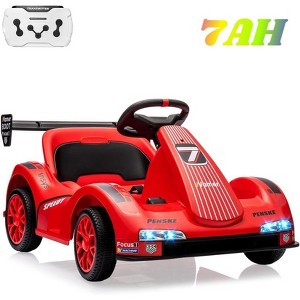 Jojoka Go Kart for Kids, Ride On Drift Kart with Dual Motors, Battery Powered Electric Drift Car with 2 Mph Max Speed, Headlights - 1 of 4