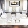NicBex Modern High Back Dining Chairs Leather Padded Seat Upholstered Dining Chairs W/Metal Legs - 2 of 4