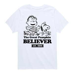 Boys' - Peanuts - The Great Pumpkin Believer Short Sleeve Graphic T-Shirt - 1 of 4