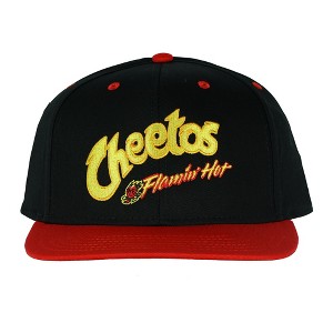 Cheetos Flamin' Hot Hat Flat Bill Snapback OSFM Baseball Cap Multicolored - 1 of 4