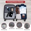 Karl Home Carry on ABS&PC 20 Inch Luggage with Front Compartment Double Spinner Wheels TSA LockBlue Blue - 3 of 4