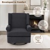 Swivel Rocker Chair, Nursery Glider Chair, Nursery Rocking Chairs with Upholstered - 4 of 4