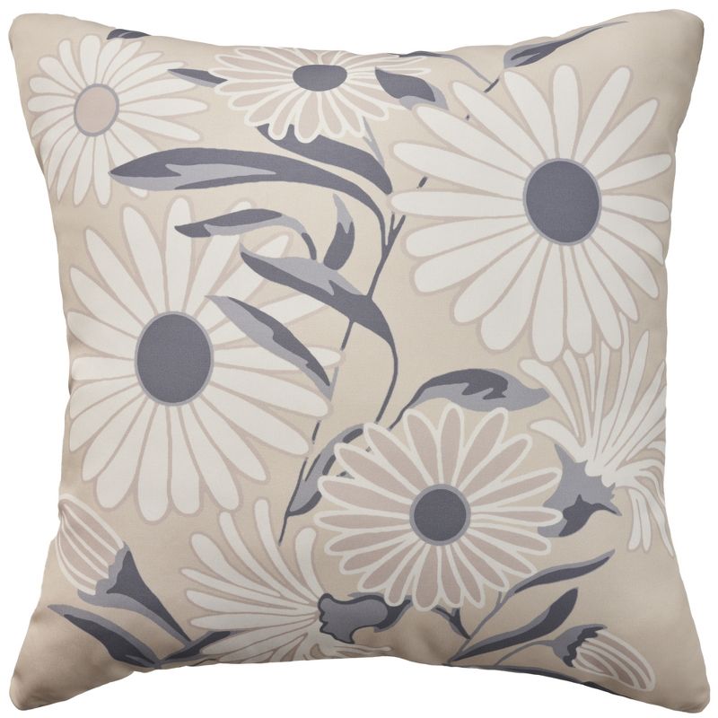 Mina Victory Aloha Floral 20" x 20" Indoor Outdoor Throw Pillow, 1 of 6