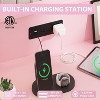 WhizMax 49.1''  Wooden Dressers， TV Stand with Charging Station & LED Light, Modern Chest of Drawers, Storage Cabinet With 6 Drawers - 3 of 4