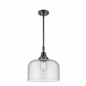 Bell - 1 Light Stem Hung Mini Pendant In Industrial Style-14.13 Inches Tall and 12 Inches Wide - 1 of 1