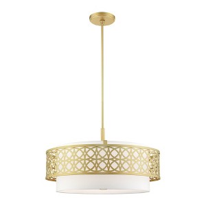 Livex Lighting Calinda 5 - Light Pendant in  Soft Gold - 1 of 2
