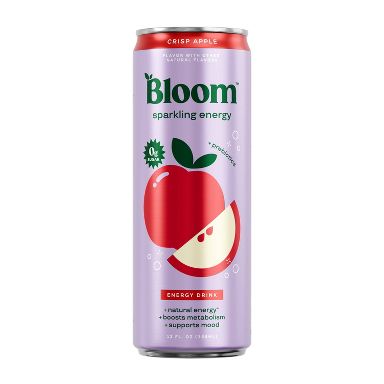 BLOOM NUTRITION Sparkling Energy Drink - Crisp Apple - 12 fl oz Can